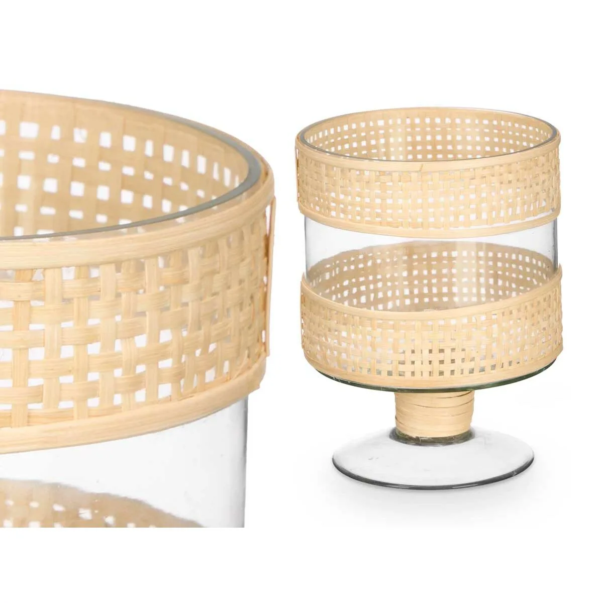 Bougeoir gift decor sg 29685 transparent naturel verre rotin 15 x 20 x 15 cm 6 unites s363320986. Notre mission chez Diaytar : vous simplifier la vie en vous proposant les produits les plus ingénieux et les plus tendance du marché