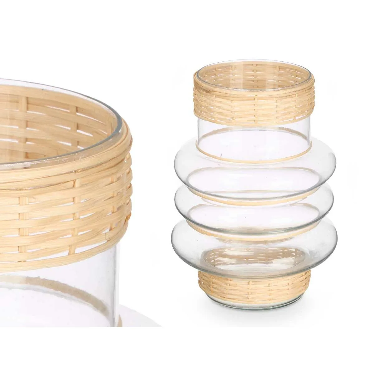 Bougeoir gift decor sg 29857 transparent naturel verre rotin 18 x 24 x 18 cm 6 unites s363304832. Diaytar révolutionne votre expérience d'achat en ligne avec une curation unique de produits tendance, high-tech et lifestyle