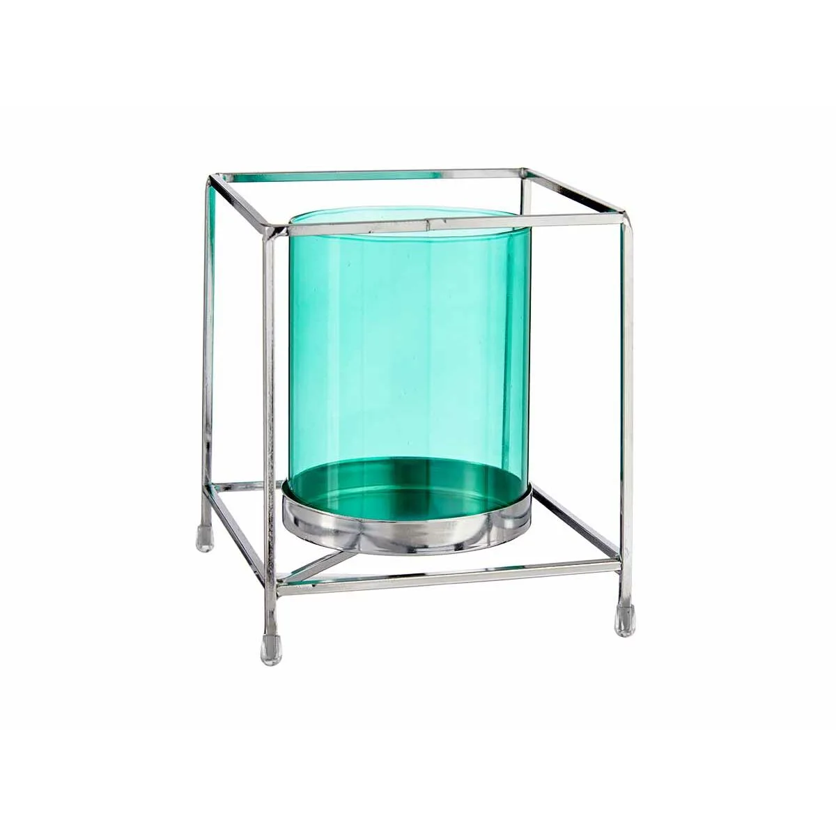 Bougeoir gift decor sw120662b bleu argente argent metal verre 14 x 15 5 x 14 cm carre s360963823. Osez l'originalité avec les créations mode exclusives de Diaytar.
