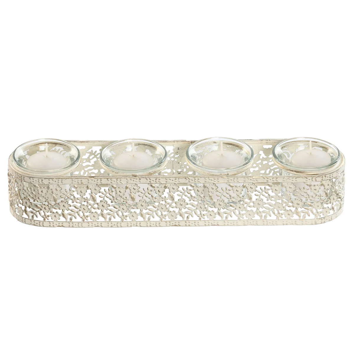 Bougeoir home esprit creme metal verre 31 x 7 x 5 cm s306076552. Diaytar cultive l'art du bien-être à travers ses produits soigneusement choisis.