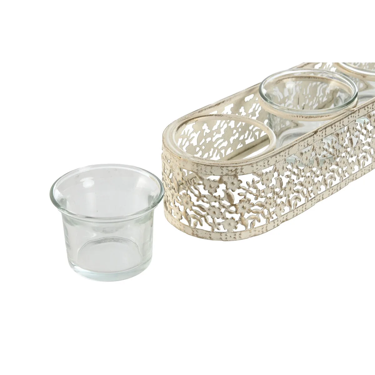 Bougeoir home esprit creme metal verre 31 x 7 x 5 cm s306076583. Style et élégance se conjuguent parfaitement dans notre rayon mode Diaytar.