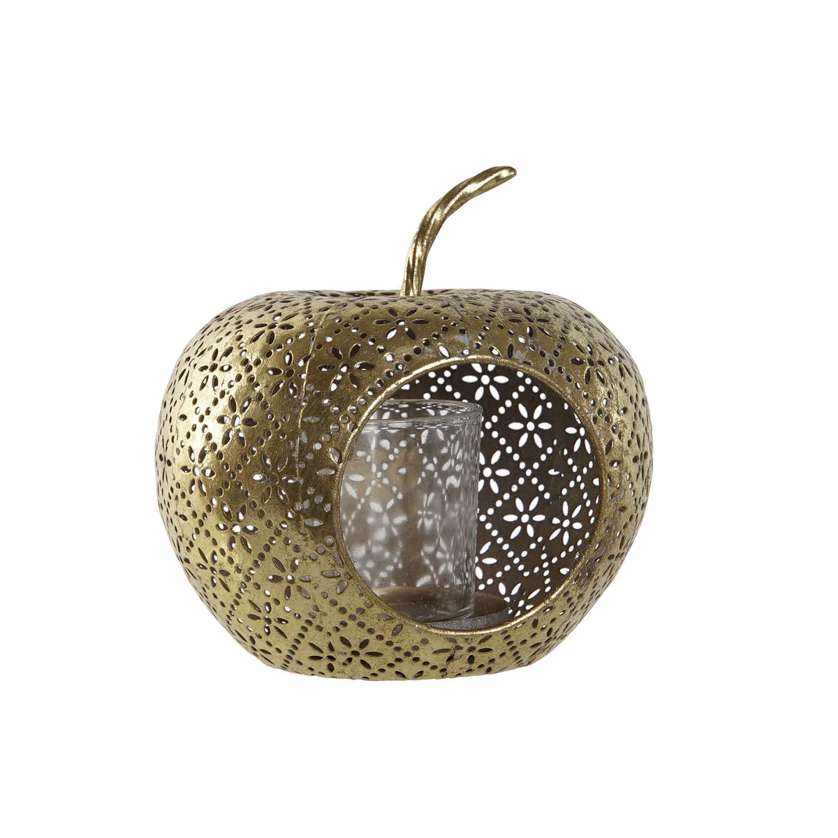 Bougeoir home esprit dore metal verre 14 x 14 x 13 cm s305872010. Diaytar cultive l'art du bien-être à travers ses produits soigneusement choisis.