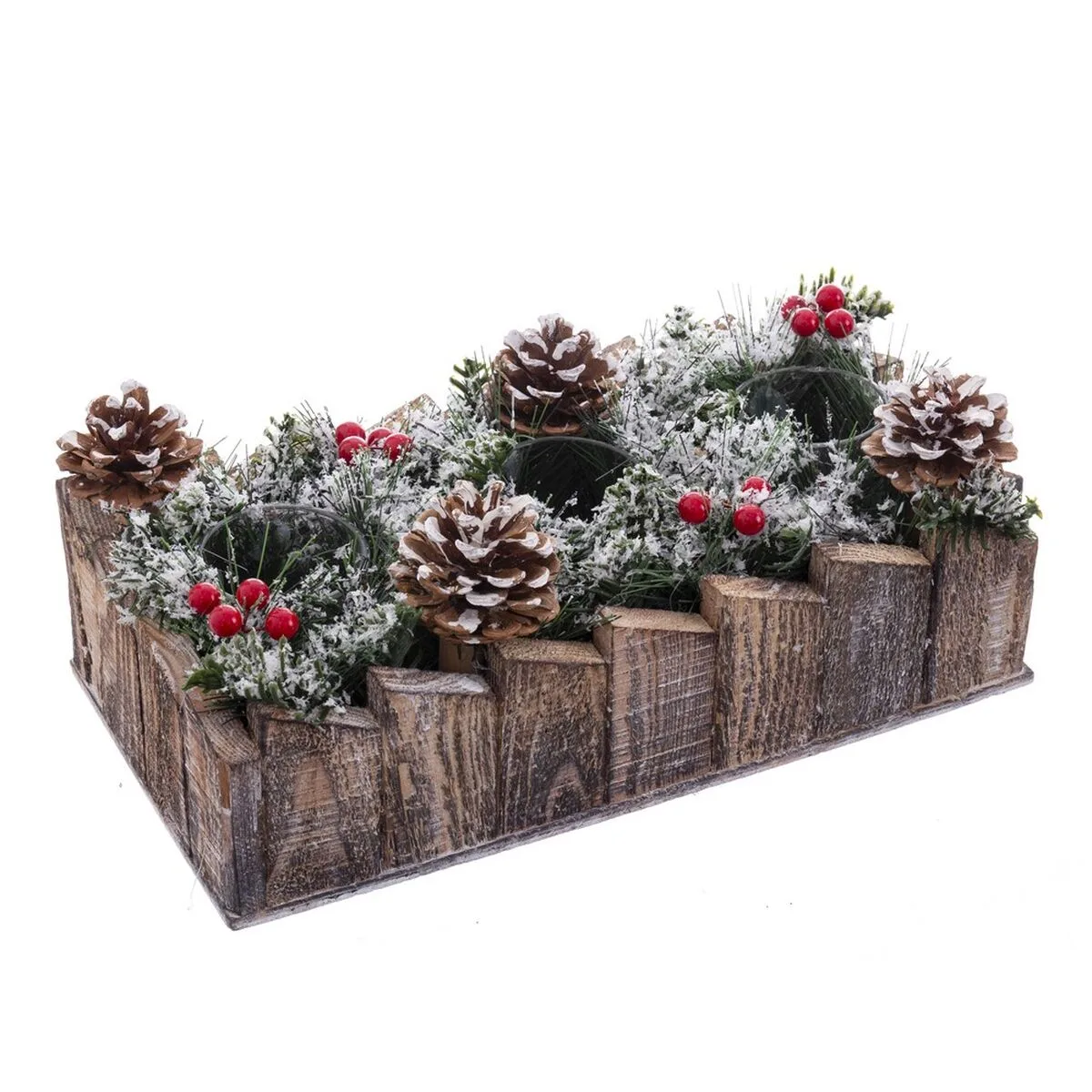 Bougeoirs de noel blanc rouge vert naturel bois verre plastique 30 x 15 cm s880359721. L'excellence à portée de clic avec la boutique en ligne Diaytar.