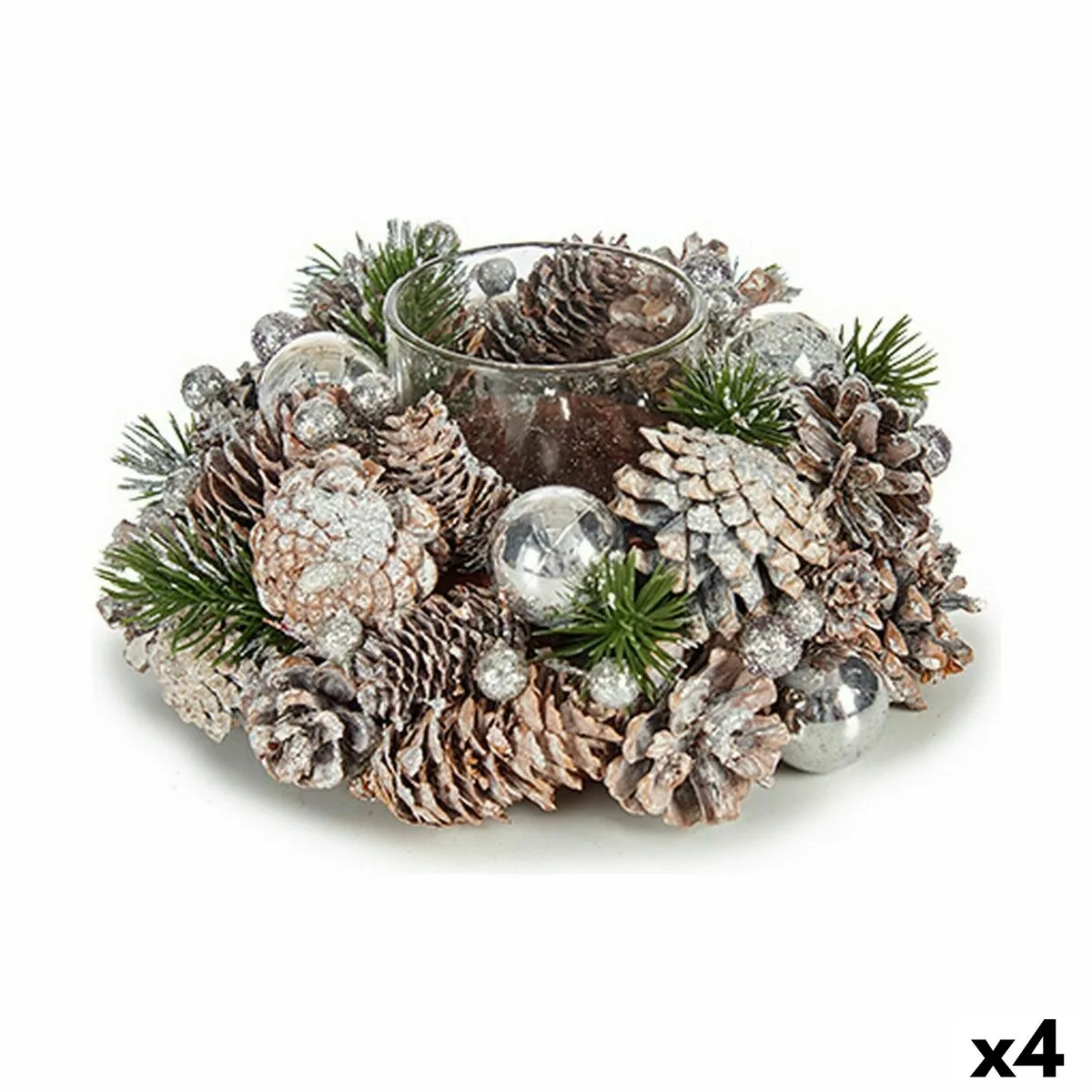 Bougeoirs de noel blanc transparent argente verre plastique 19 x 9 x 19 cm 4 unites s362754121. Chez Diaytar, nous sommes convaincus que le meilleur produit est celui qui allie utilité, beauté et innovation. C'est notre credo.