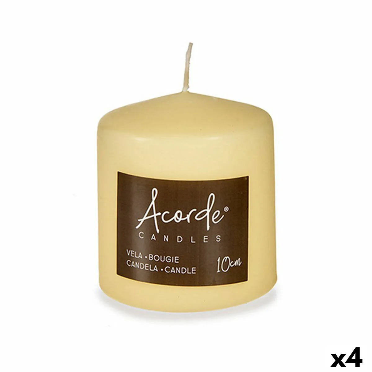 Bougie acorde cy88100m creme 9 x 10 x 9 cm 4 unites s362345970. Diaytar, c'est votre partenaire de confiance pour construire un quotidien plus fluide, plus beau, et plus inspirant.