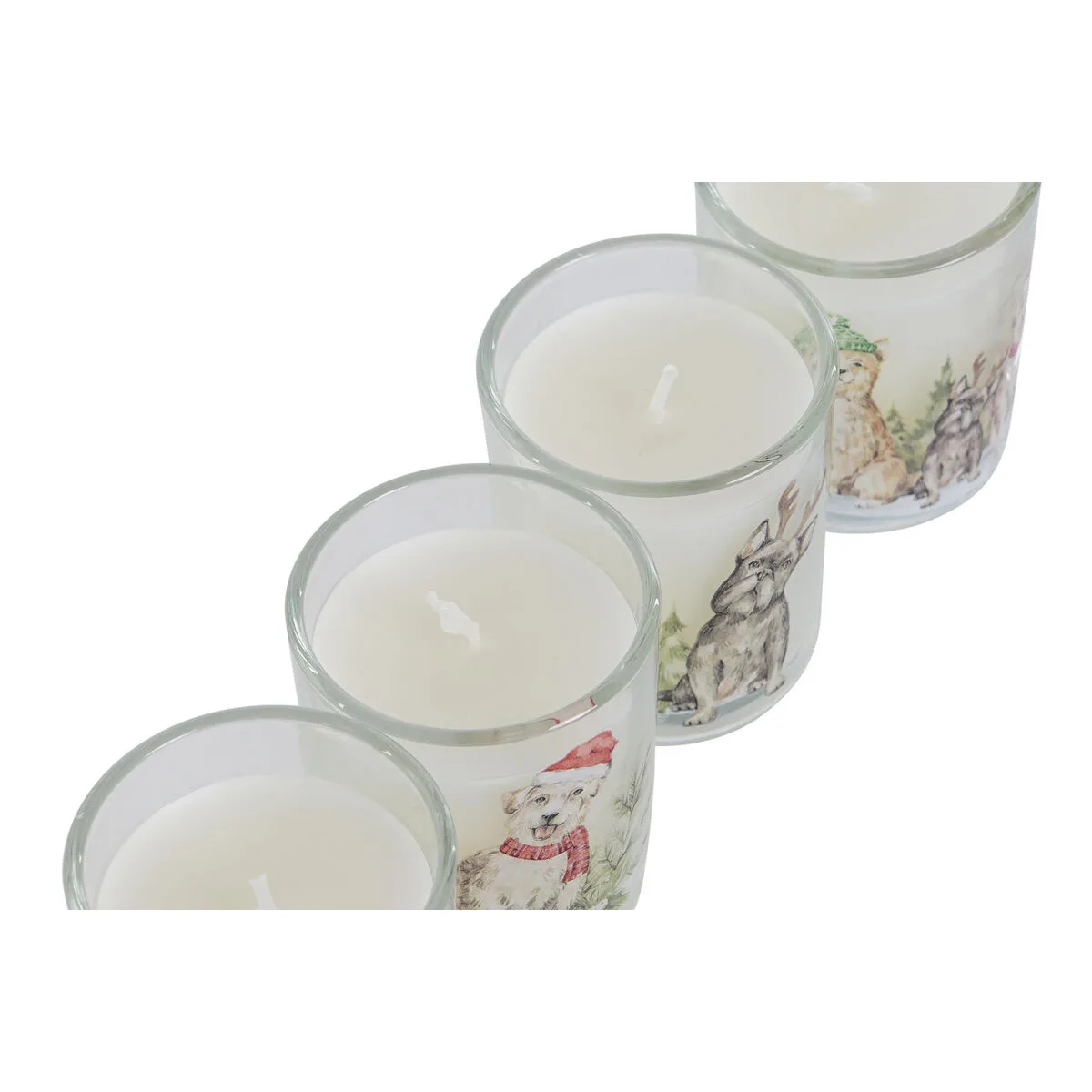 Bougie dkd home decor blanc 5 x 5 x 6 cm 4 unites s305249114. Chez Diaytar, nous transformons vos envies en réalité avec style.