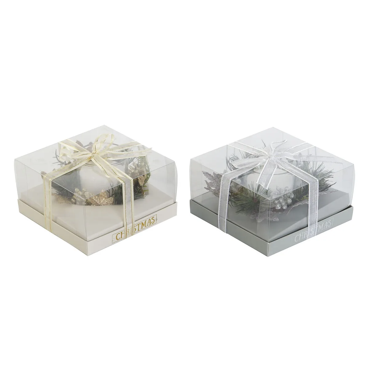 Bougie dkd home decor dore argente noel 15 x 15 x 5 cm 2 unites s305194168. Votre garde-robe mérite le style Diaytar - Découvrez nos nouveautés !