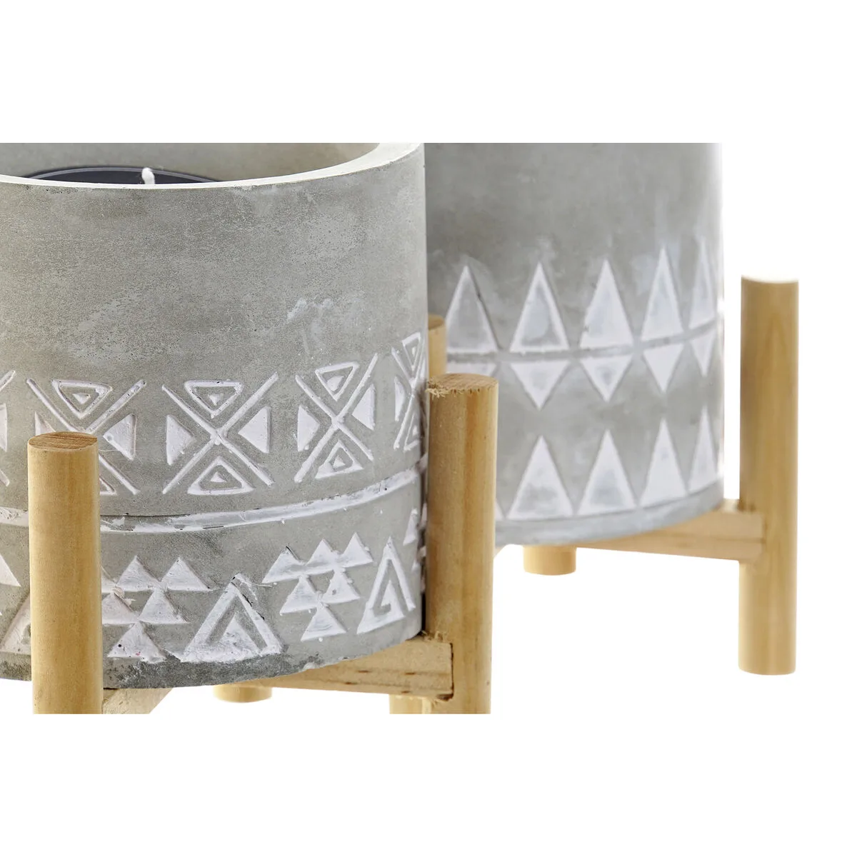 Bougie dkd home decor gris bois marron ciment aluminium cire 10 x 10 x 12 cm 2 unites s304263284. Exprimez votre personnalité avec les accessoires tendance de Diaytar.