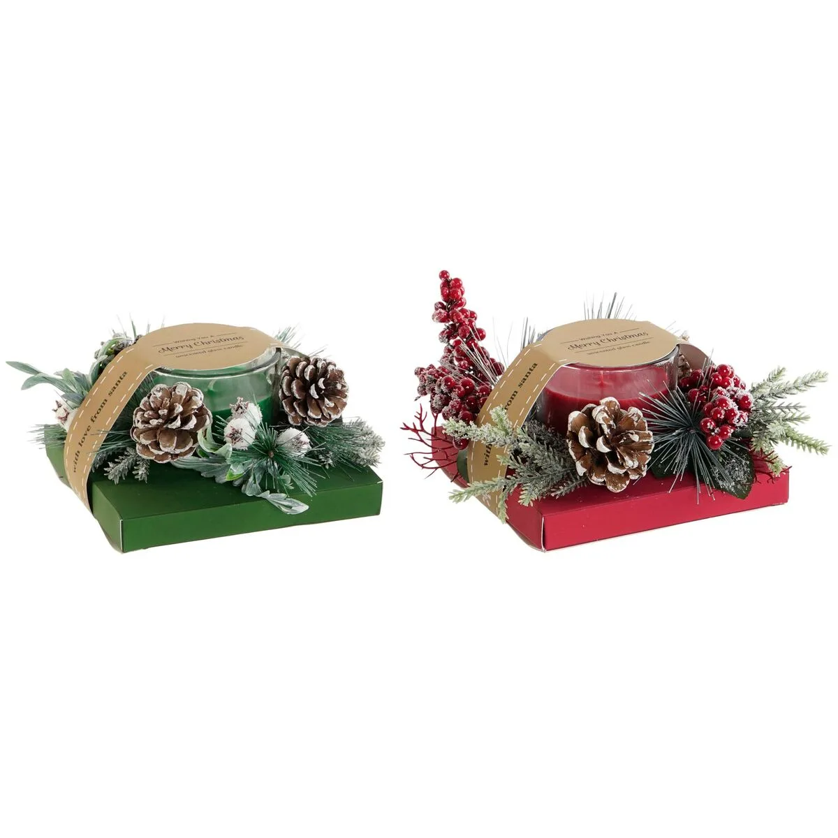 Bougie dkd home decor rouge vert 20 x 20 x 9 cm 8 x 8 x 9 cm 2 unites s305240473. Notre philosophie Diaytar : vous offrir une plateforme unique où produits généraux, tendances et technologies convergent harmonieusement