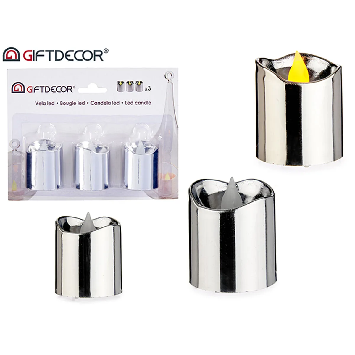Bougie led argente plastique s360237134. Diaytar capitalise sur la diversité : notre force est de vous offrir un choix immense sans jamais sacrifier la qualité