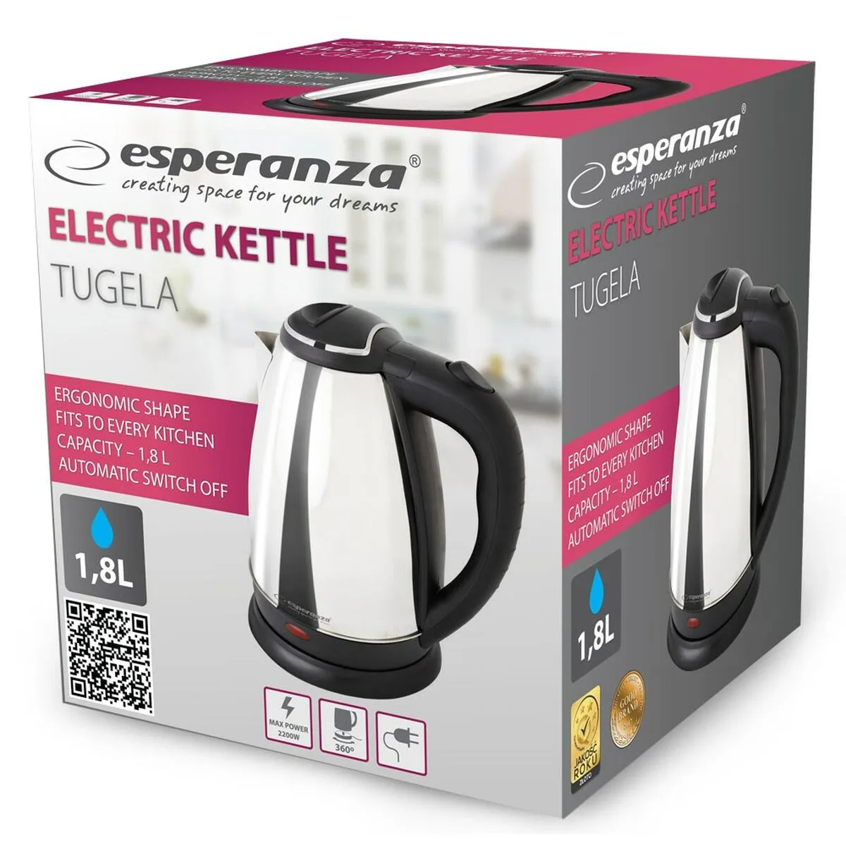 Bouilloire esperanza ekk104s argente acier inoxydable plastique 2200 w 1 8 l s914098737. Diaytar, c'est le grand ménage de printemps dans vos habitudes shopping : on garde l'essentiel, on jette le superflu.