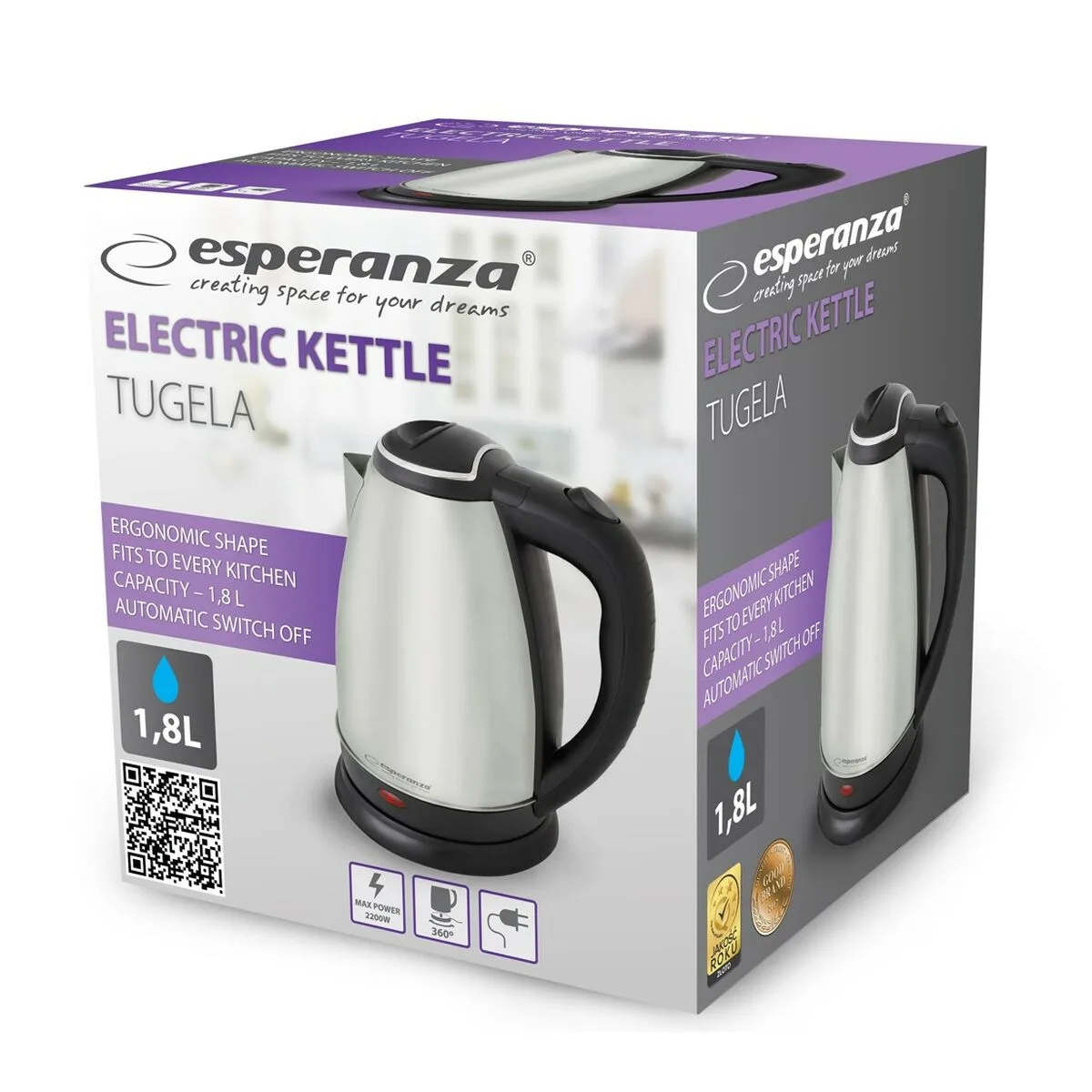 Bouilloire esperanza ekk104x acier inoxydable plastique 2200 w 1 8 l s914098887. Pour un quotidien optimisé et stylisé, faites confiance à Diaytar et son expertise en produits généraux et innovants