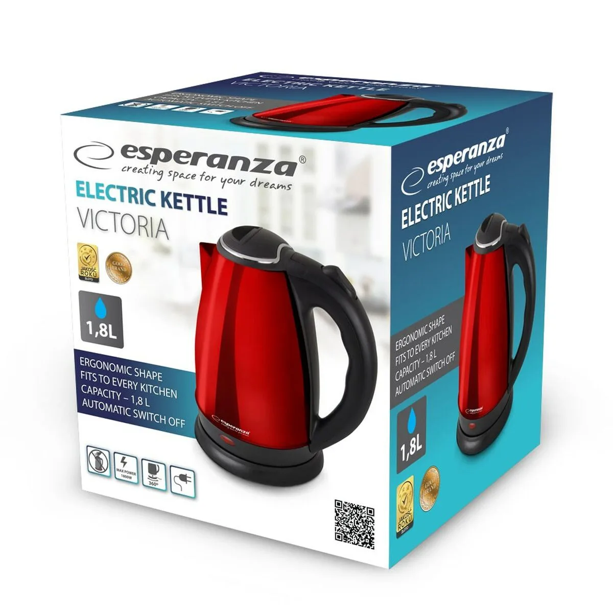 Bouilloire esperanza ekk113r noir rouge acier inoxydable plastique 1800 w 1 8 l s914099012. Diaytar, c'est l'assurance de découvrir des produits que vous ne trouverez nulle part ailleurs, tous domaines confondus