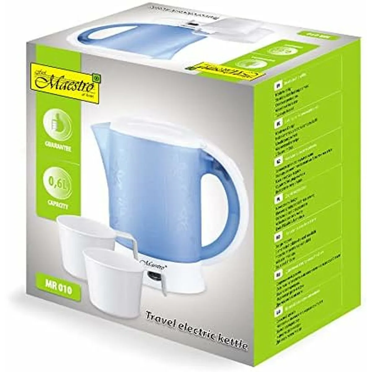 Bouilloire feel maestro mr 010 bleu blanc acier inoxydable 600 w 0 6 l s910290993. Nous avons créé Diaytar pour être le point de repère dans le paysage souvent confuse du e-commerce généraliste.