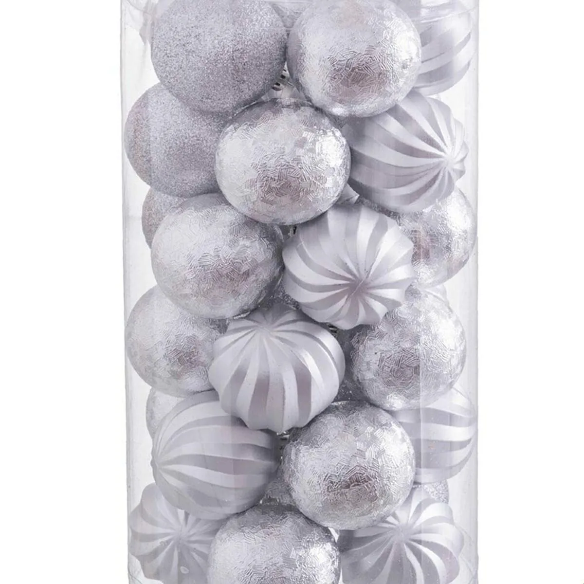 Boules de noel argente plastique 6 x 6 x 6 cm 30 unites s880360219. Diaytar - L'art de bien vivre commence ici. Découvrez nos collections exclusives.