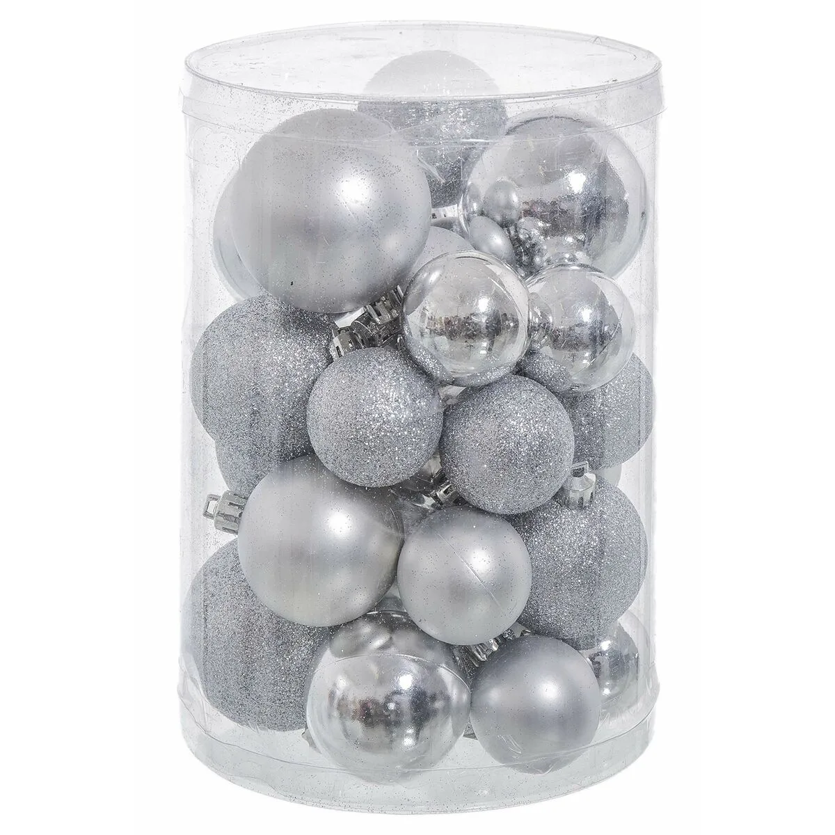 Boules de noel argente plastique paillettes 12 5 x 12 5 x 27 cm 27 unites s880344769. Notre équipe chez Diaytar est une brigade de passionnés, toujours en chasse pour dénicher la perle rare qui vous fera vibrer.