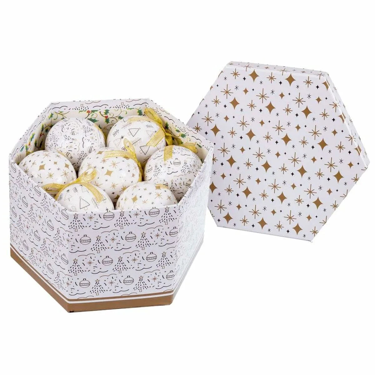 Boules de noel blanc dore papier polyfoam 7 5 x 7 5 x 7 5 cm 14 unites s880391451. Bien plus qu'un simple site, Diaytar est une expérience de découverte permanente de produits utiles, beaux et novateurs