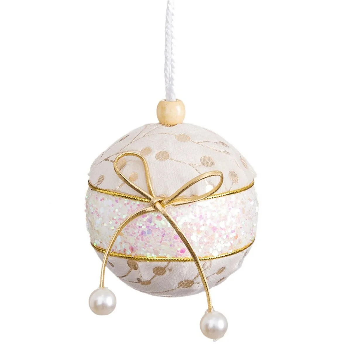 Boules de noel blanc dore polyfoam tissu lien 8 x 8 x 8 cm 4 unites s880414081. Bienvenue sur Diaytar, l'endroit où les produits ne sont pas juste achetés, mais sont adoptés pour la vie.