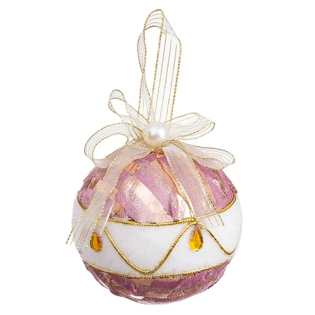 Boules de noel blanc rose polyfoam tissu 8 x 8 x 8 cm 4 unites s880413748. Diaytar réinvente le e-commerce avec une approche généraliste axée sur la qualité, la tendance et l'accessibilité