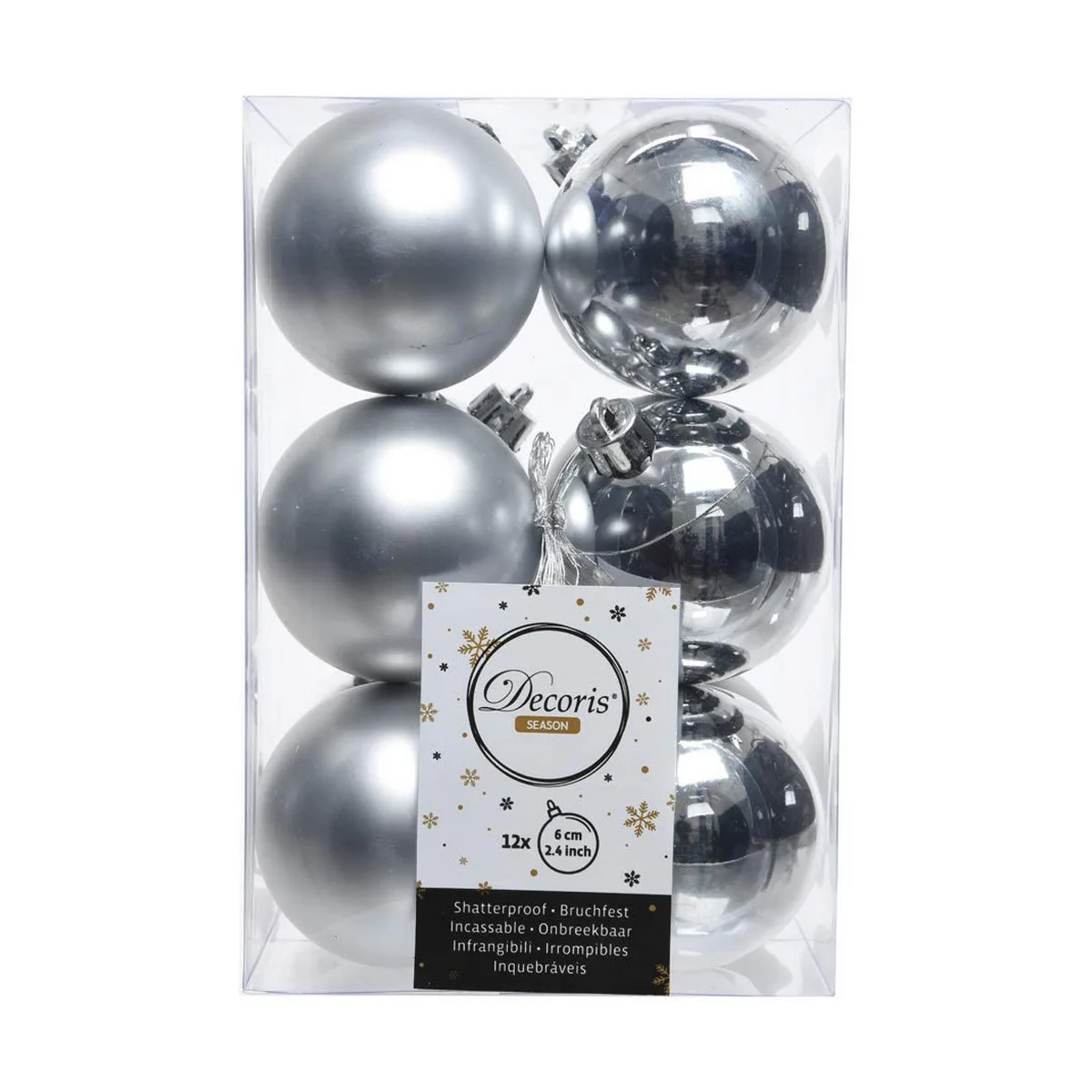 Boules de noel decoris argente argent plastique 12 unites s790204495. Diaytar révolutionne votre façon de faire du shopping en ligne !