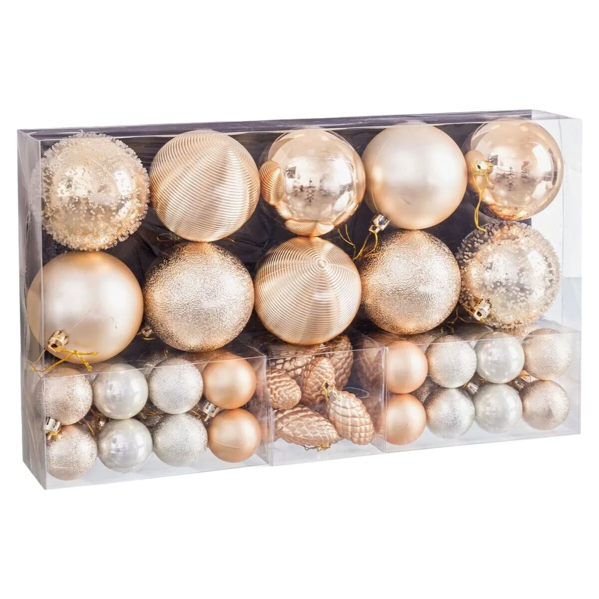 Boules de noel dore plastique 50 unites s880766152. Nous sommes Diaytar, les architectes de votre espace de vie en ligne, meublé avec les meilleurs produits du moment