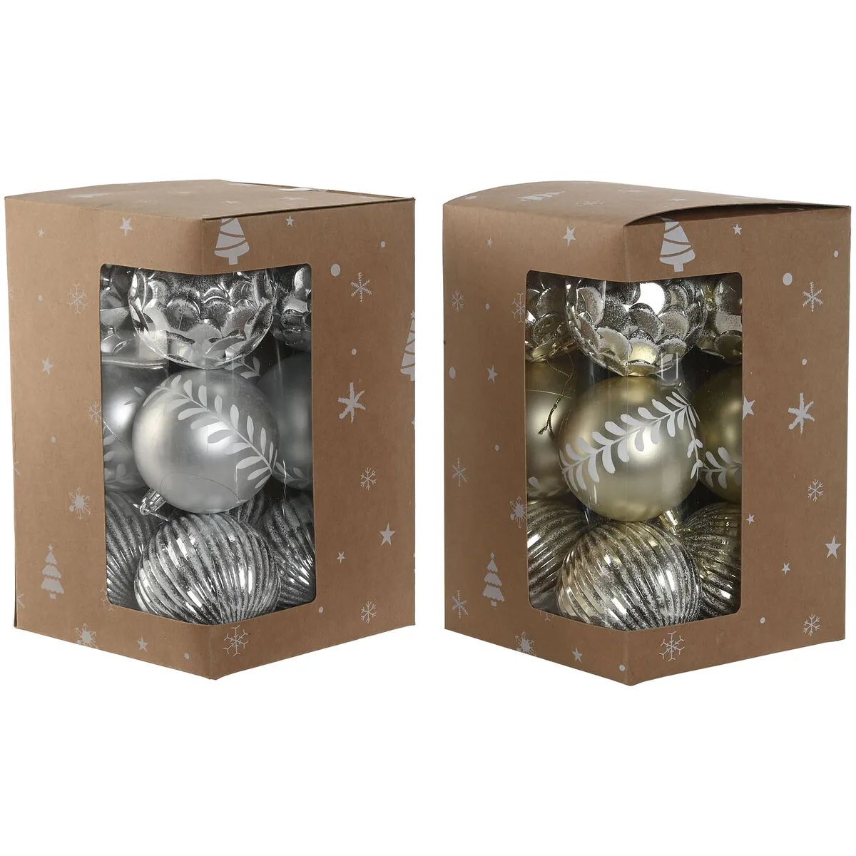 Boules de noel home esprit dore argente pvc 16 x 16 x 24 cm 2 unites s305886887. Diaytar révolutionne votre expérience d'achat en ligne avec une curation unique de produits tendance, high-tech et lifestyle