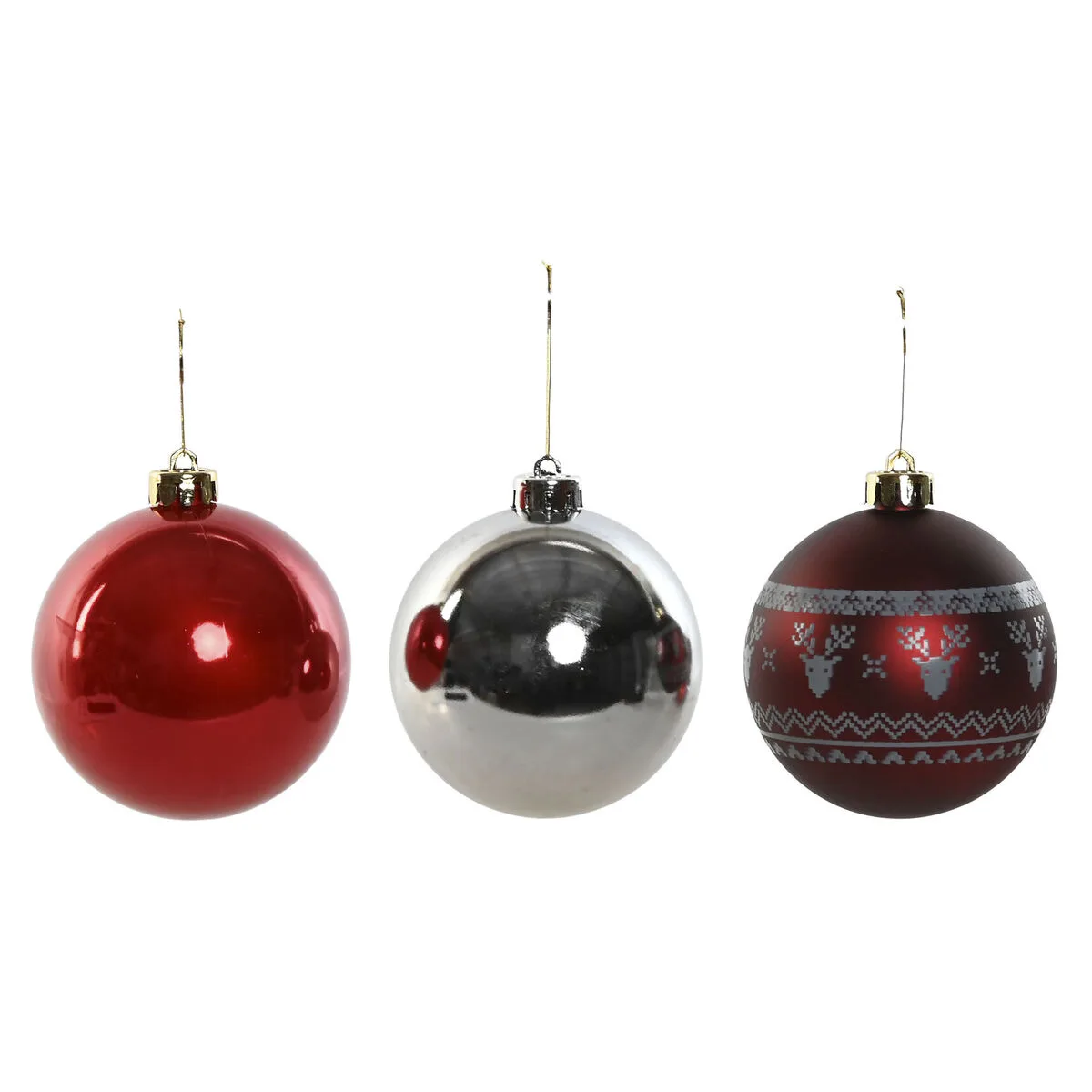 Boules de noel home esprit rouge argente polyethylene 21 5 x 21 5 x 22 5 cm 15 pieces s305867710. Style et élégance se conjuguent parfaitement dans notre rayon mode Diaytar.