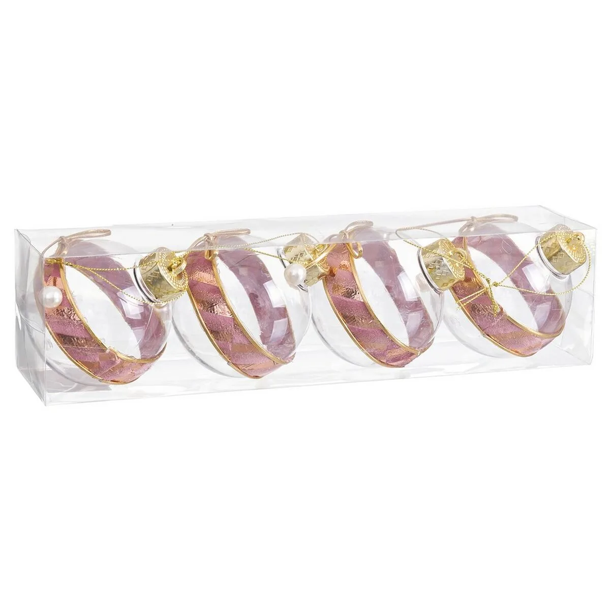 Boules de noel rose transparent dore plastique tissu lien 8 x 8 x 8 cm 4 unites s880410375. Diaytar a sélectionné pour vous une palette de produits allant de l'électronique grand public aux must-have de la maison