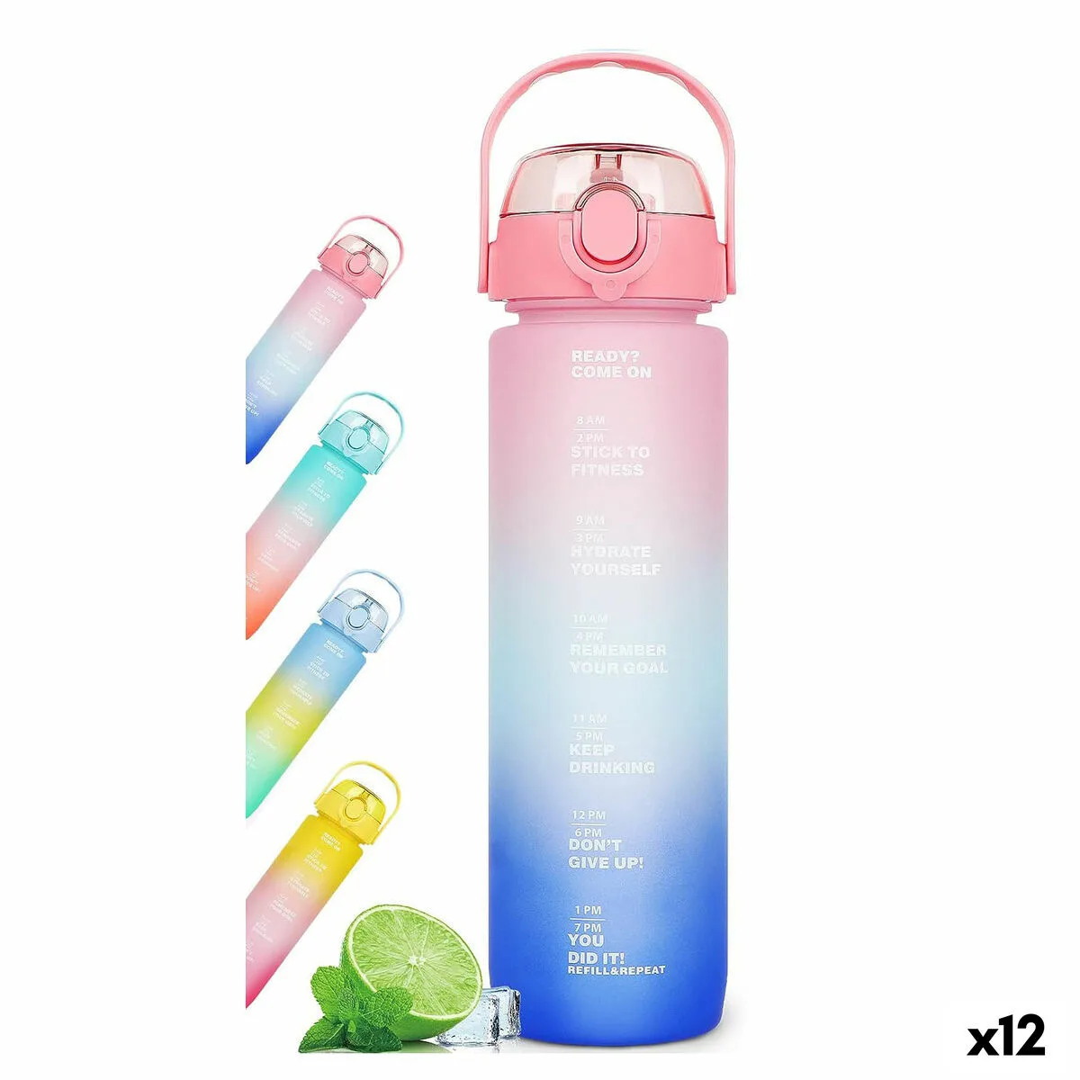 Bouteille d eau bewinner multicouleur 800 ml 7 3 x 7 3 x 23 5 12 unites s223412182. Diaytar, c'est la boîte à outils de votre vie idéale. Des produits pour construire, embellir et optimiser votre quotidien.