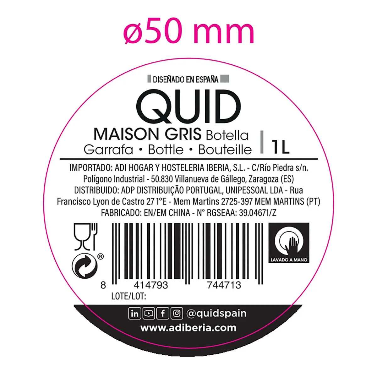 Bouteille d eau quid maison gris verre 1 l 12 unites s271365537. Du salon à la chambre, Diaytar habille votre intérieur avec élégance.