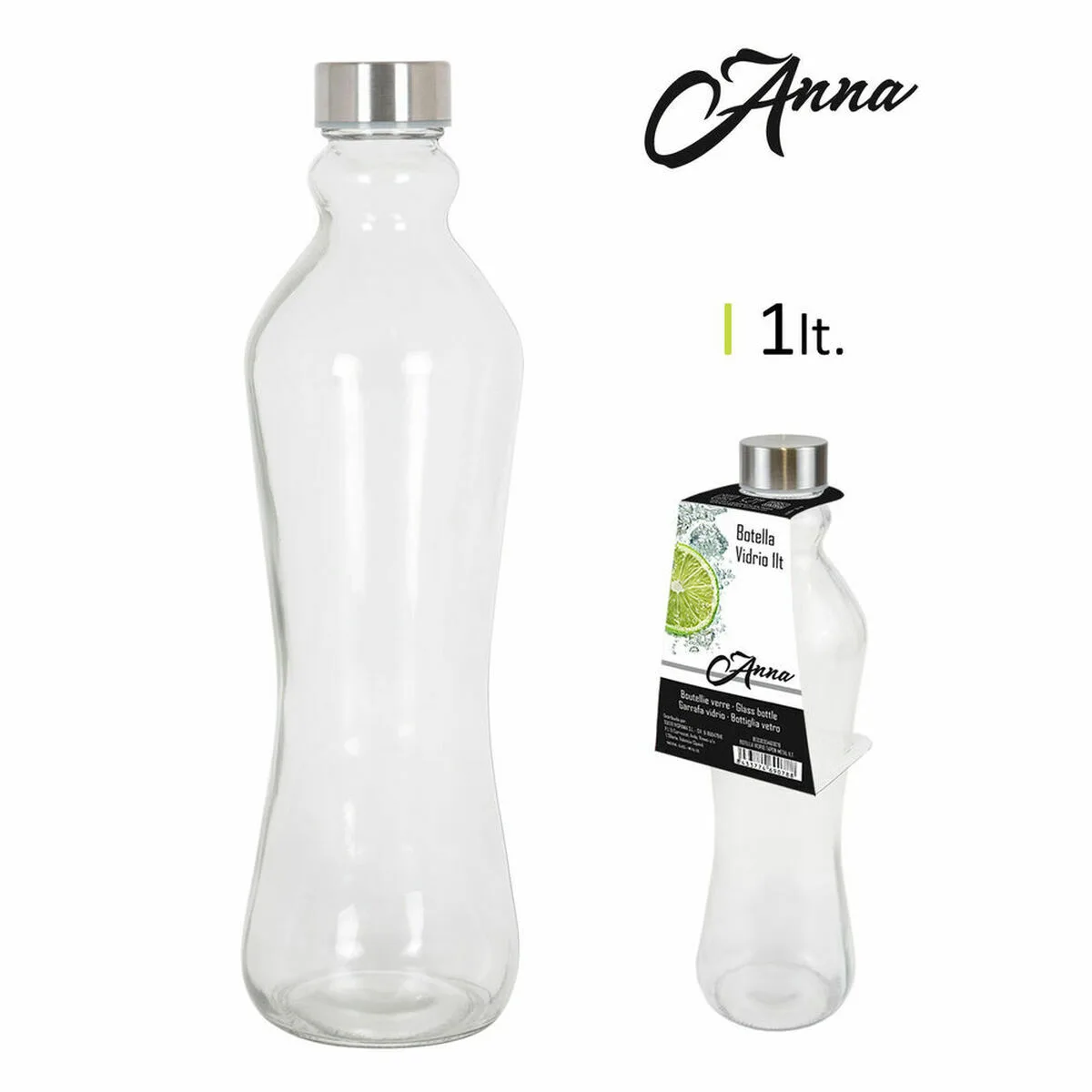 Bouteille en verre anna 1 l capsule metallique metal verre 12 unites s222980240. Diaytar ne stocke pas des produits, il collectionne des pièces uniques pour enrichir votre quotidien.