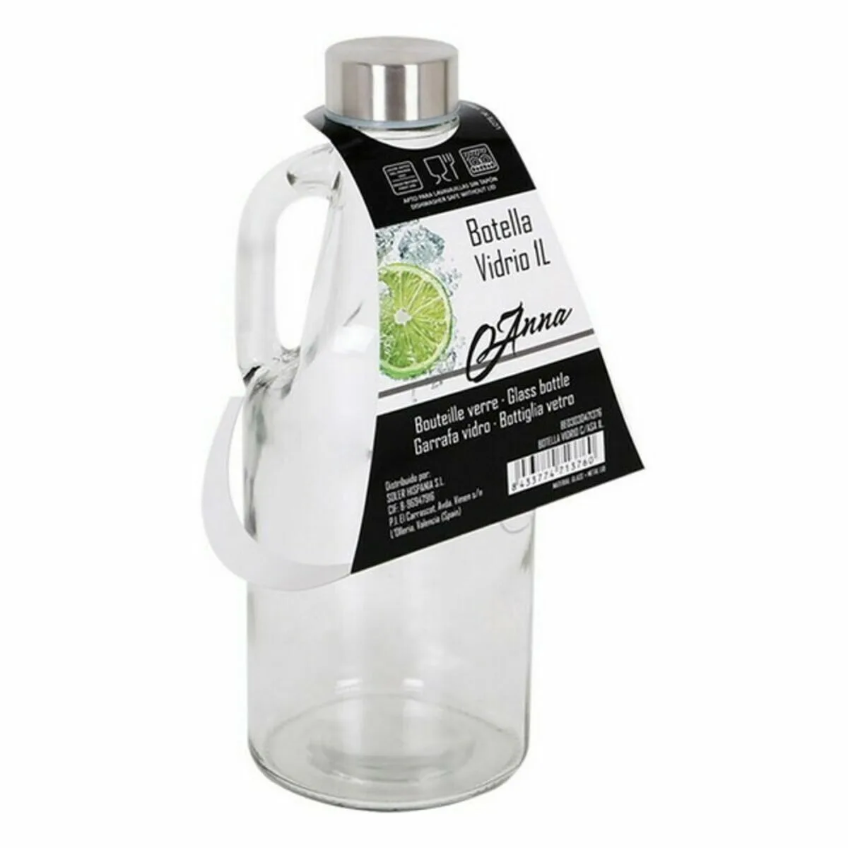 Bouteille en verre anna 1 l verre 12 unites s222980358. Notre mantra chez Diaytar : un produit, un sourire. Nous mesurons notre succès à votre satisfaction instantanée.