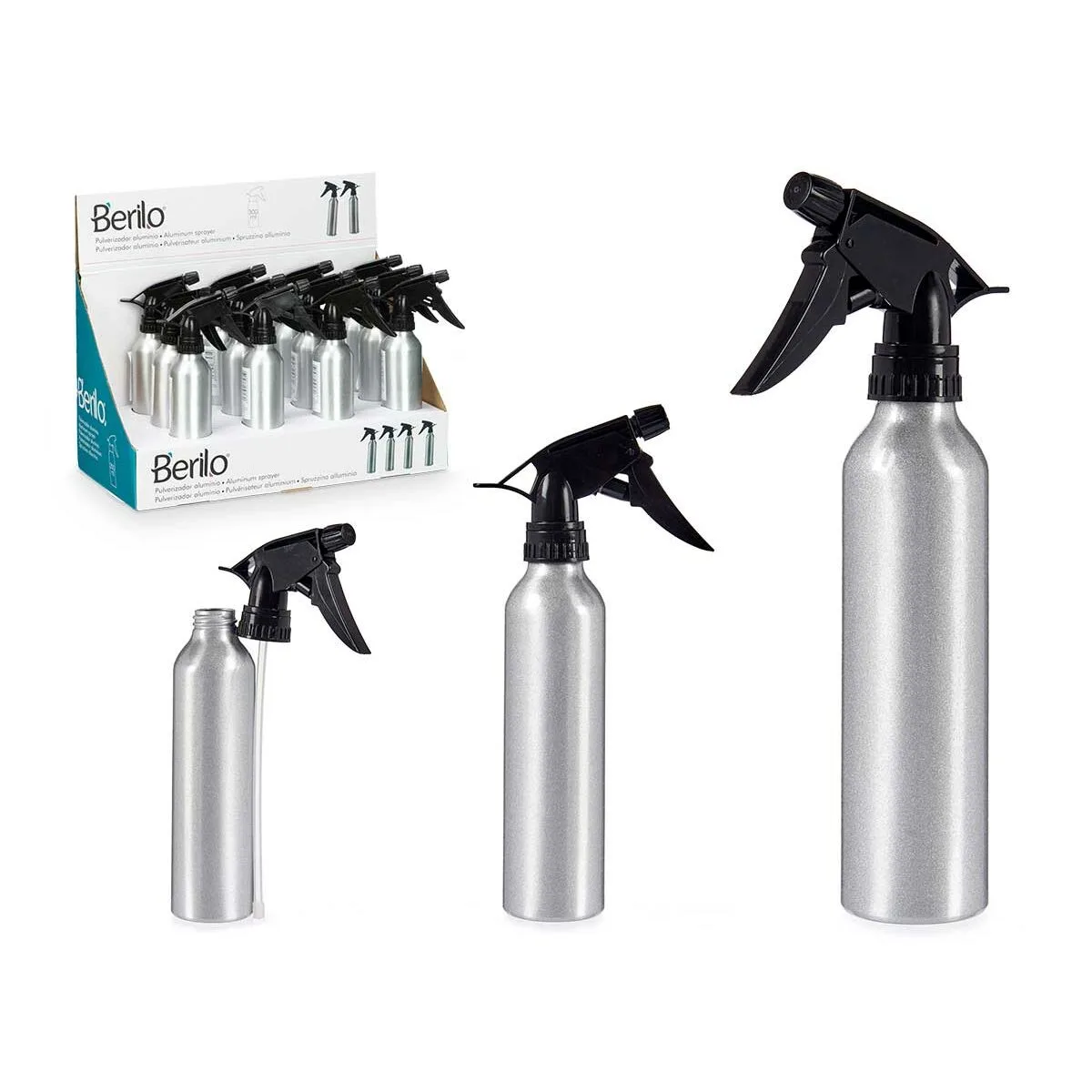Bouteille pulverisatrice berilo 37581 noir argente aluminium polypropylene 300 ml 12 unites s363358155. Diaytar, c'est la démonstration que le meilleur des produits est à portée de clic, sans compromis, sans attente.