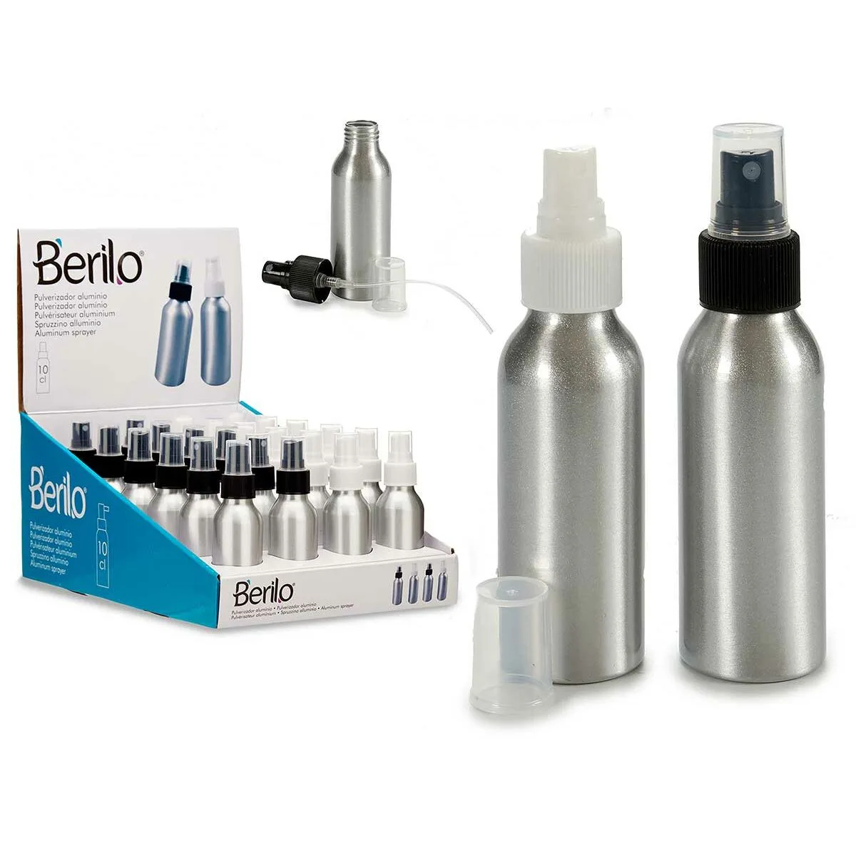 Bouteille pulverisatrice berilo ch9979 2 blanc noir transparent argente aluminium polypropylene 100 ml 24 unites s363358263. Diaytar défend une idée forte : le shopping en ligne doit être une aventure qui éveille la curiosité et comble les besoins