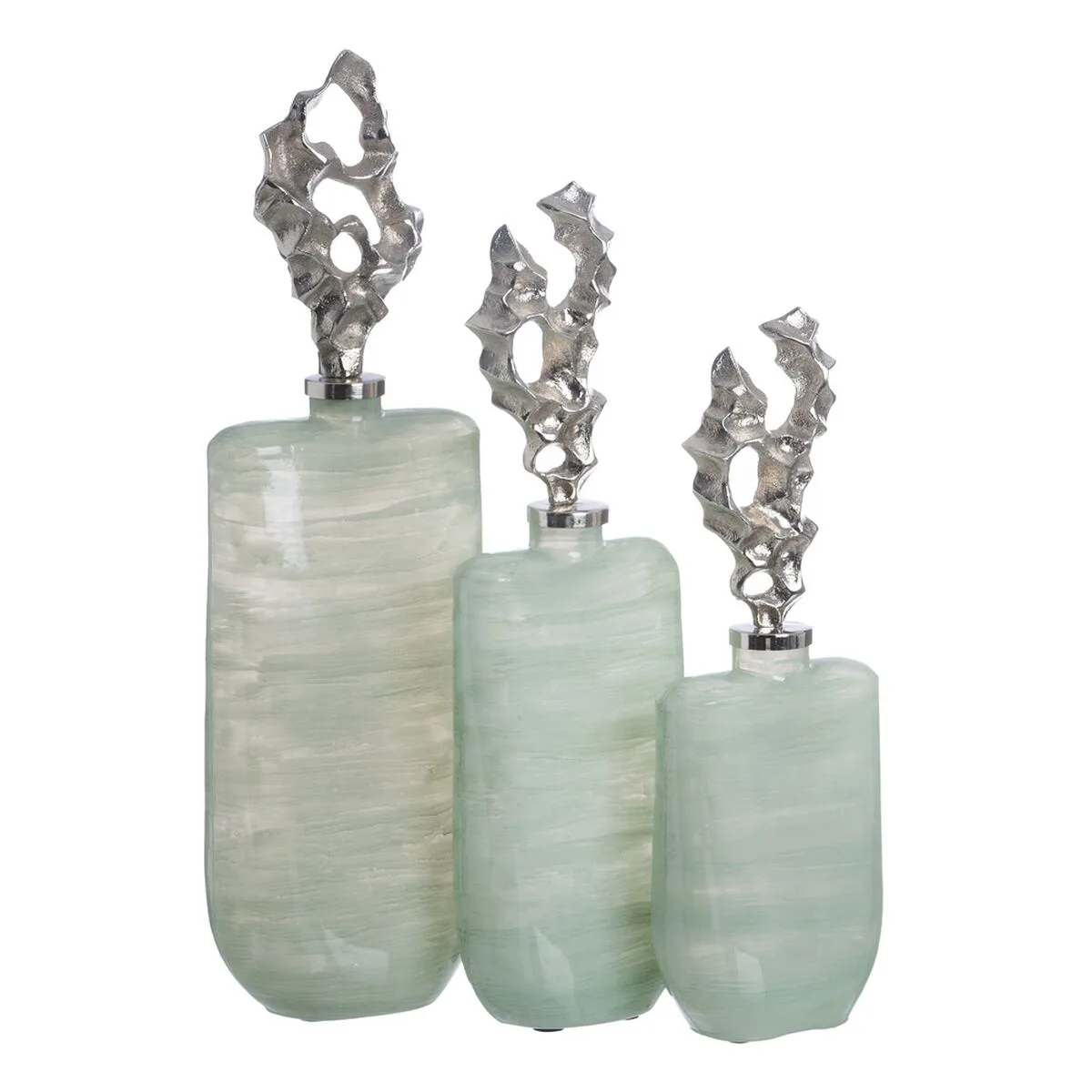 Bouteille vert argente 16 x 10 x 46 cm decorative s880727620. Découvrez la diversité Diaytar : une infinité de produits pour la maison, le travail, les loisirs, tous dans l'air du temps