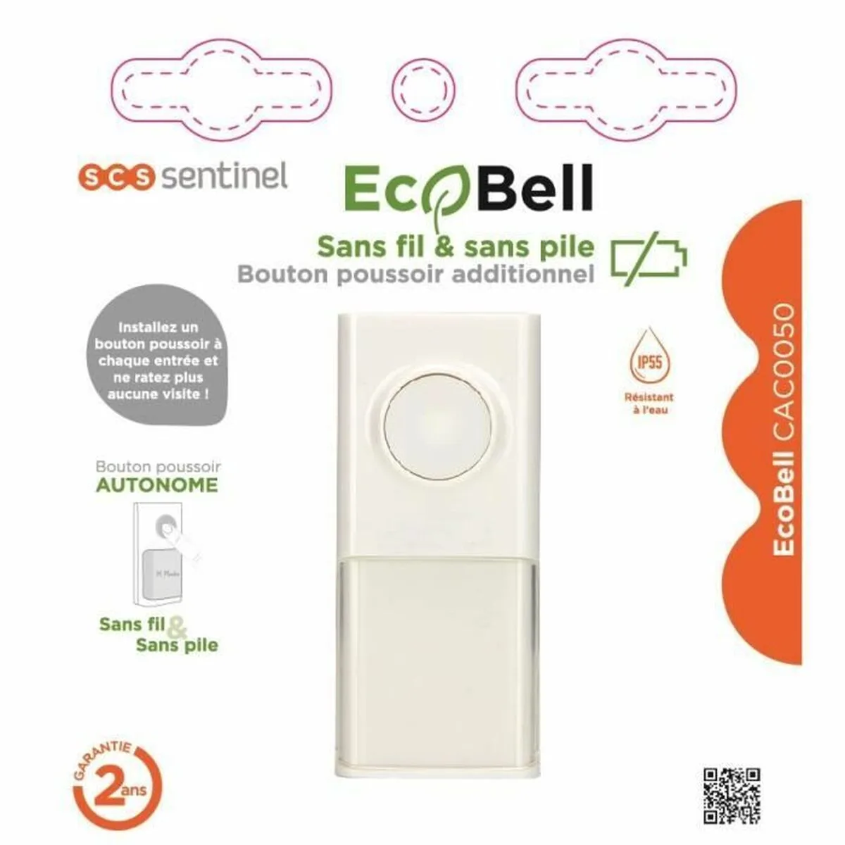 Bouton poussoir pour sonnette scs sentinel ecobell cac0050 sans fil s710767949. Bienvenue chez Diaytar, où l'élégance rencontre l'innovation avec nos produits électroniques dernier cri et nos créations maison exclusives