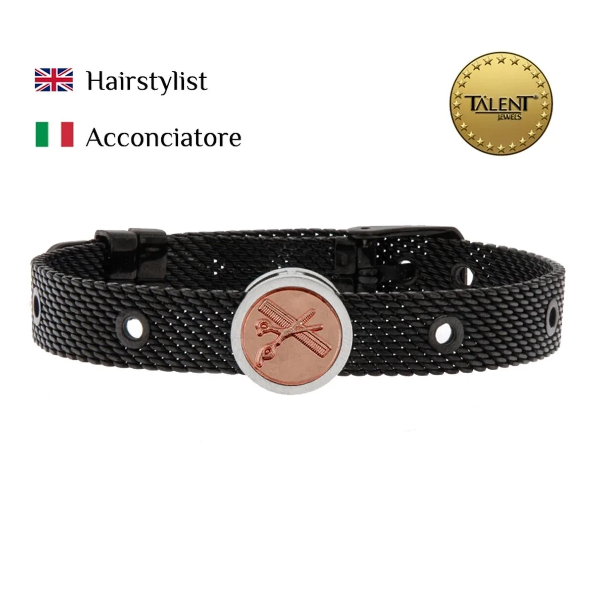 Bracelet unisexe hairstylist talent jewels tja 3 19 02 2 235 noir s7211172356. La mode selon Diaytar : audacieuse, accessible et toujours dans l'air du temps.