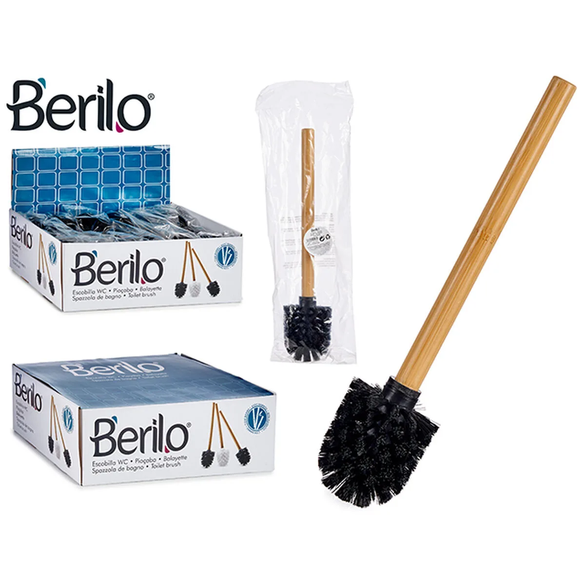 Brosse de salle de wc berilo bamboo black marron noir bambou 8 x 35 5 x 8 cm 24 unites s361568461. Diaytar anticipe les tendances pour vous offrir le meilleur de la mode.