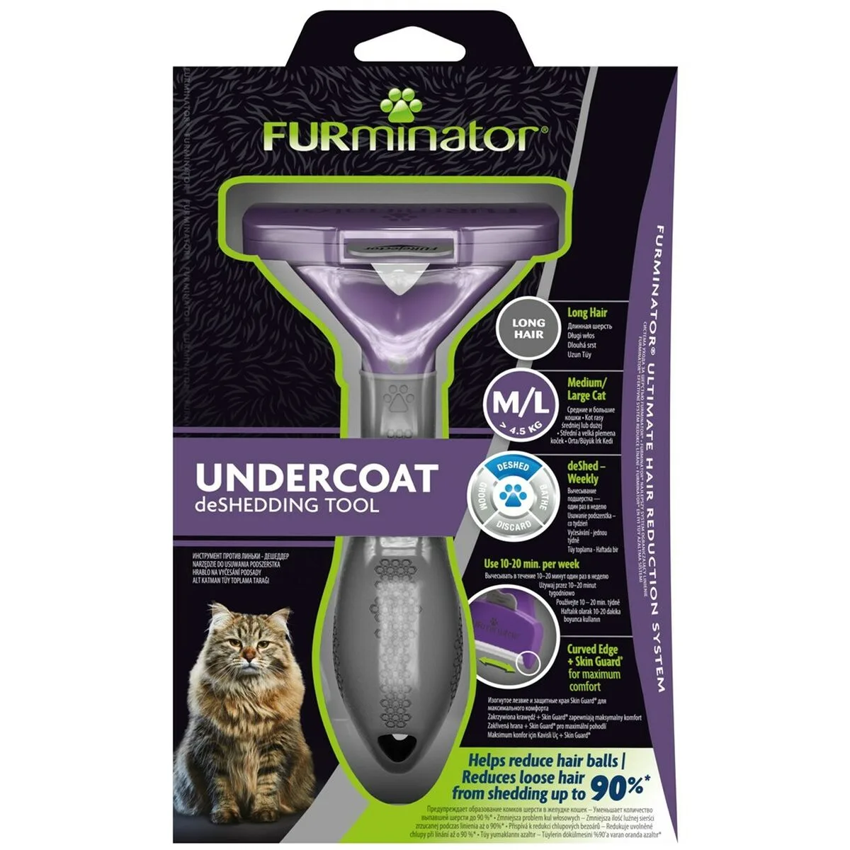 Brosse furminator fur151357 chat grand noir violet s911051755. Diaytar a fait le pari de la transparence : nous vous disons tout sur l'origine et la conception de nos produits.