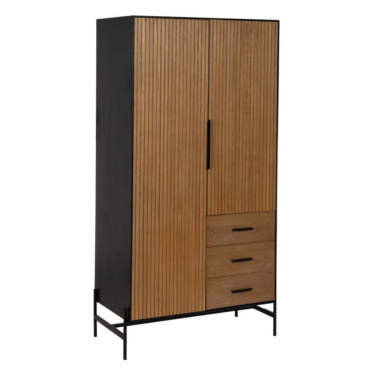Buffet orleans noir naturel fer bois mdf 104 x 53 x 203 cm s880619493. Diaytar, c'est l'art de la sérendipité appliqué au e-commerce : vous venez pour une chose, vous repartez avec l'objet de vos rêves.
