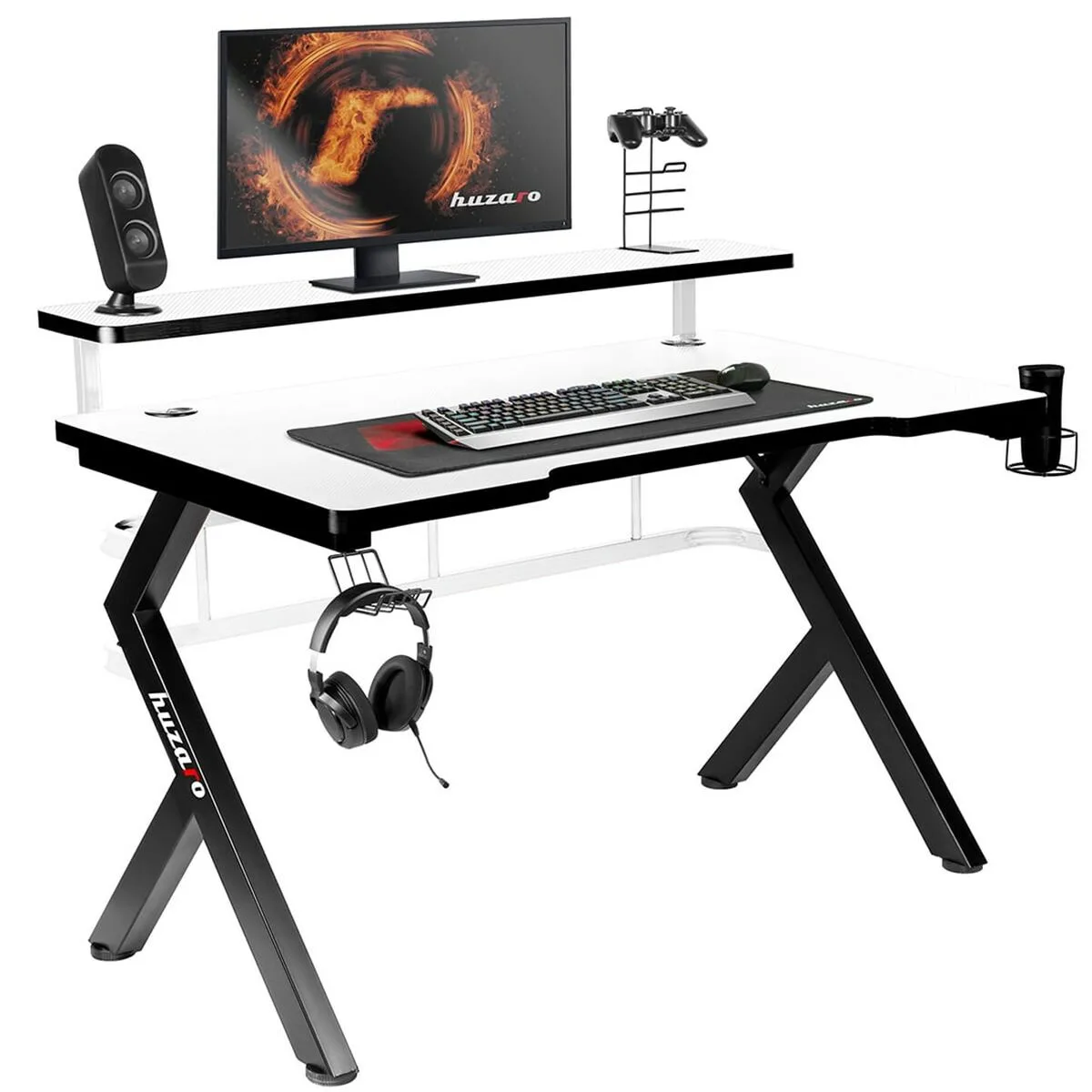 Bureau gaming huzaro hz hero 5 0 white blanc noir fibre de carbone 120 x 60 cm s911438016. Diaytar a été conçu pour ceux qui refusent le compromis. Ici, chaque produit est une victoire du qualitatif sur le quantitatif.