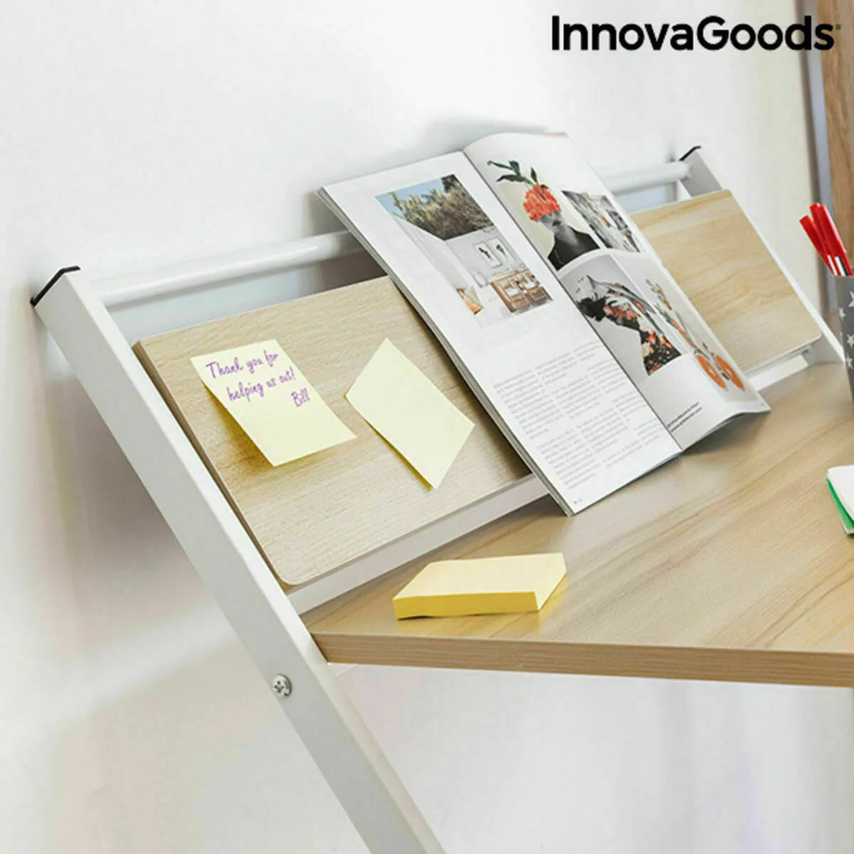 Bureau pliable avec etagere innovagoods tablezy reconditionne d v070129995. Notre équipe chez Diaytar est une brigade de passionnés, toujours en chasse pour dénicher la perle rare qui vous fera vibrer.