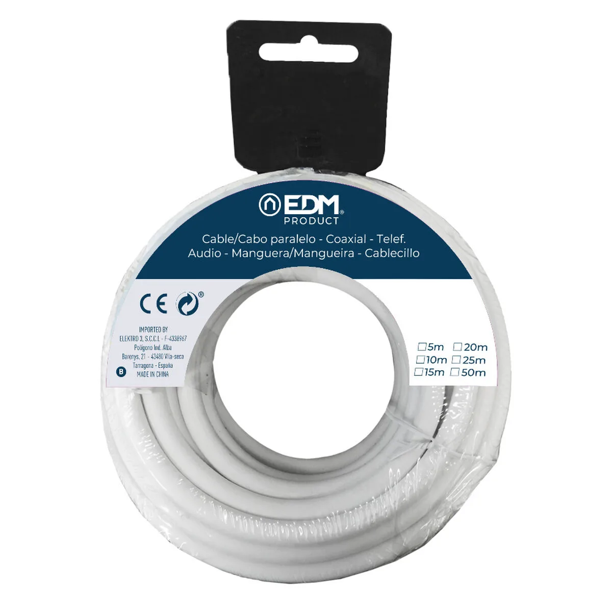 Cable coaxial antenne tv edm 28026 blanc 50 m 2 x 1 mm s791513411. Chez Diaytar, nous ne vendons pas que des produits, nous proposons des solutions, du rêve et un peu de magie au quotidien