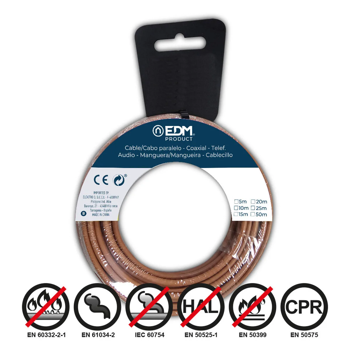 Cable coaxial antenne tv edm 28457 marron 10 m 2 5 mm s791530578. Diaytar s'adresse aux esprits modernes en quête de produits qui allient performance technologique et design épuré