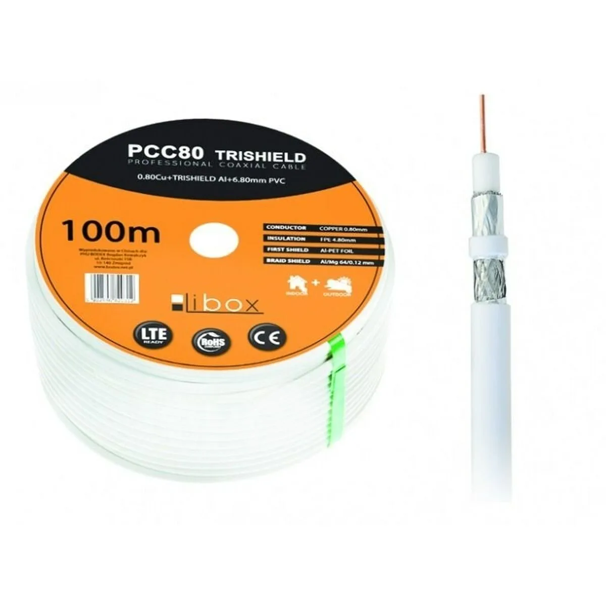 Cable coaxial antenne tv libox pcc80 blanc 100 m s911587890. Découvrez l'univers Diaytar : une boutique en ligne généraliste qui marque style, qualité et originalité dans chaque produit