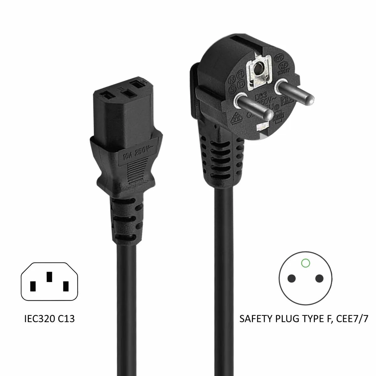 Cable d alimentation ewent ew 190100 030 n p noir multicouleur 3 m m031848990. La mode selon Diaytar : audacieuse, accessible et toujours dans l'air du temps.