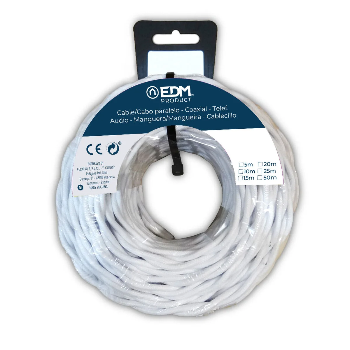 Cable edm 11886 blanc 2 x 1 5 mm 5 m s790112564. Bienvenue dans le futur du shopping. Diaytar utilise la data pour anticiper vos besoins, mais garde la magie de la surprise.