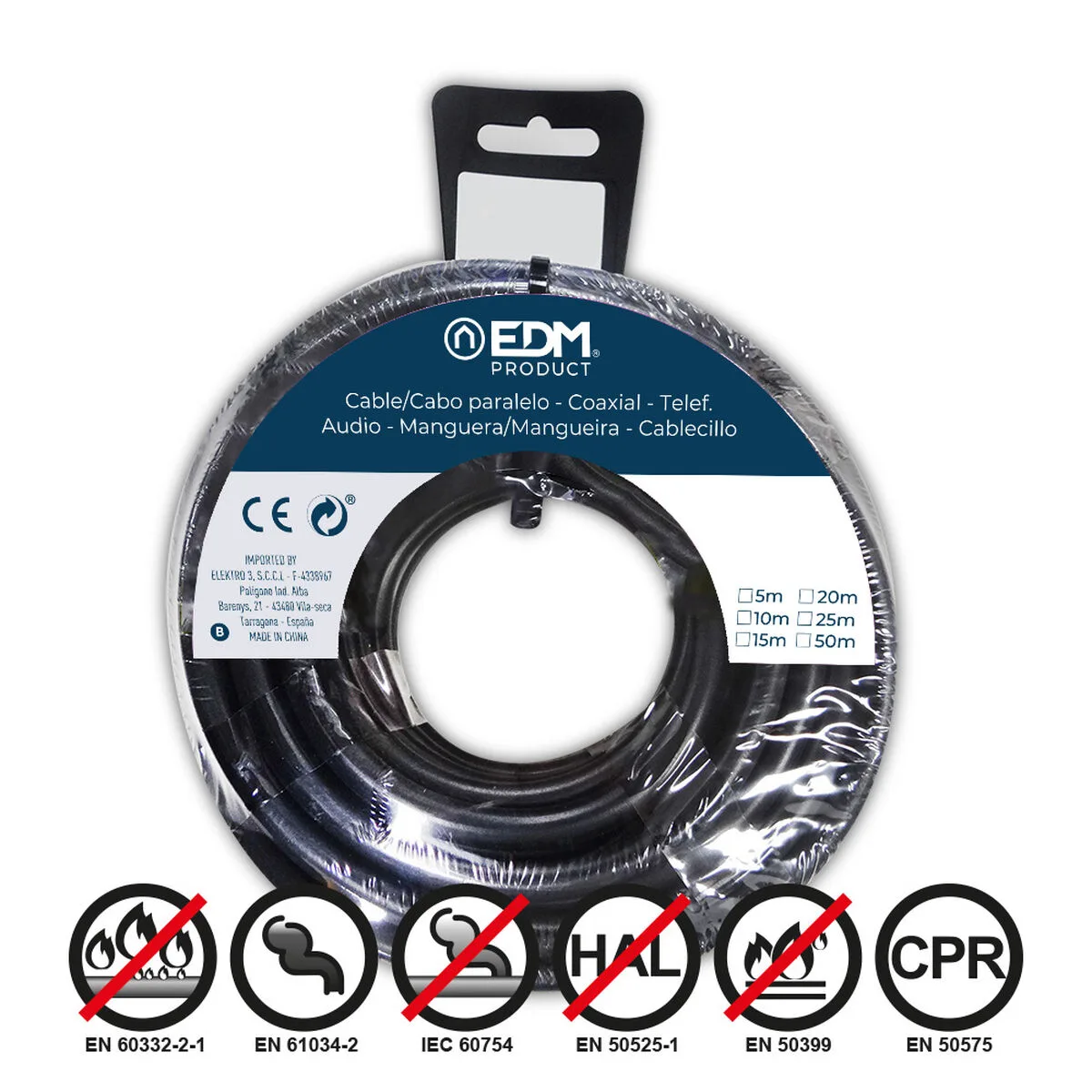 Cable edm 28471 noir 2 5 mm 25 m s791531672. Diaytar, c'est le point de départ de toutes vos histoires. Quel produit allez-vous choisir pour écrire la suite ?