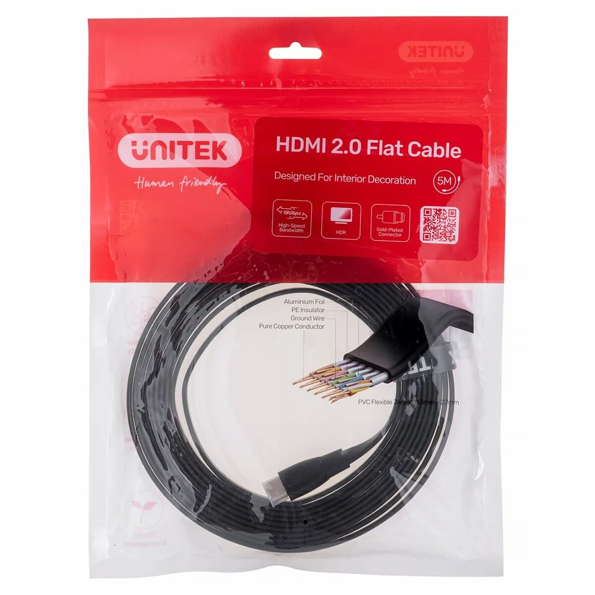 Cable hdmi unitek c11063bk 5m noir 5 m s9110334611. Nous sélectionnons pour Diaytar des produits qui ont une histoire, une âme, et qui sauront trouver une place dans la vôtre.