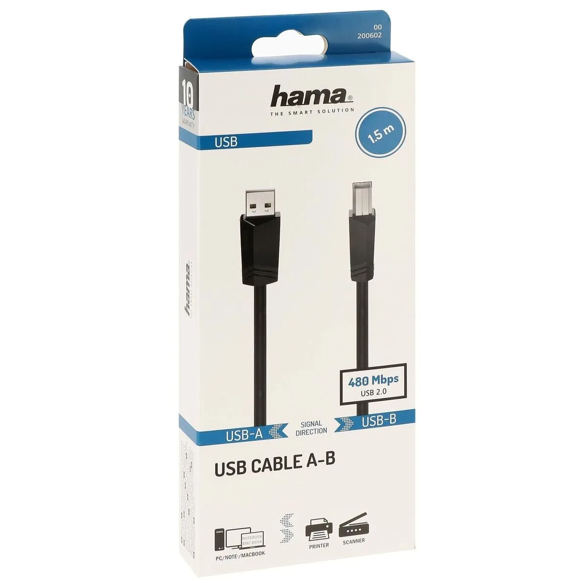 Cable usb 2 0 a vers usb b hama 00200602 1 5 m noir s760310562. Avec Diaytar, profitez d'une sélection généraliste qui a du caractère et qui reflète les aspirations de notre époque